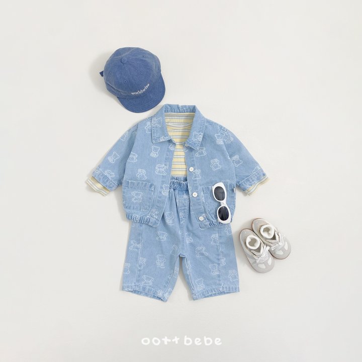 Oott Bebe - Korean Baby Fashion - #babyboutique - Flip Bear Pants - 8