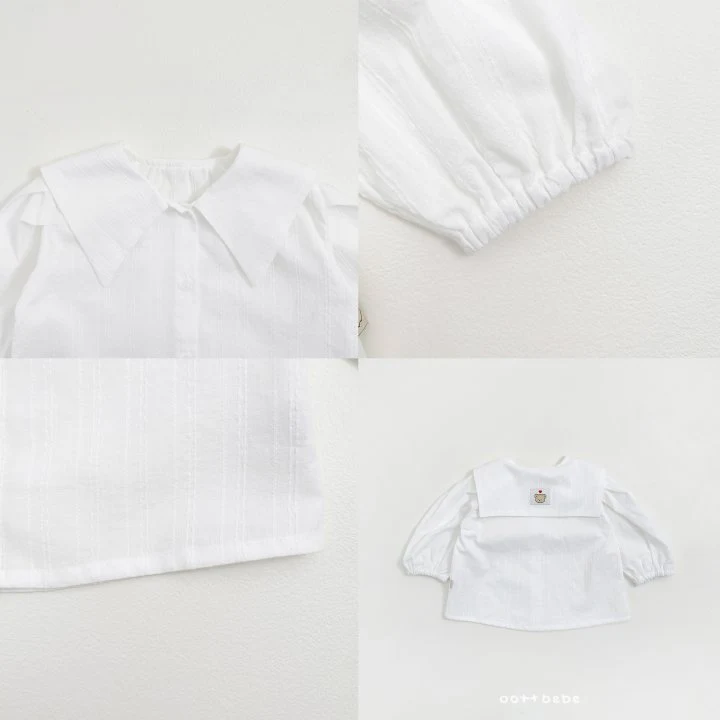 Oott Bebe - Korean Baby Fashion - #babyboutique - Airy Collar Blouse - 7