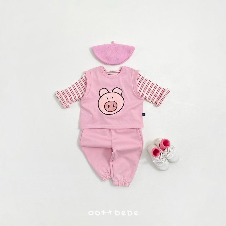 Oott Bebe - Korean Baby Fashion - #onlinebabyshop - Lucky Friends Vest - 4
