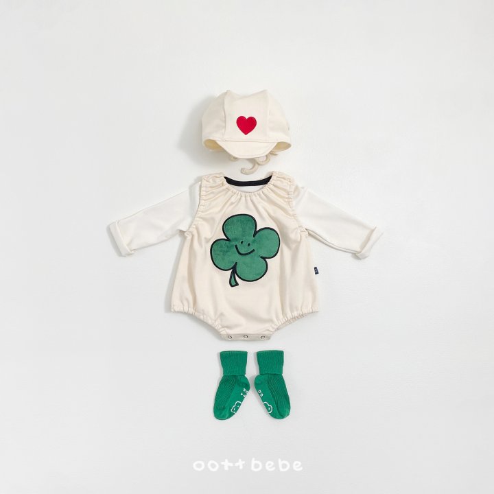 Oott Bebe - Korean Baby Fashion - #babyboutique - Lucky Friends Bonnet - 3