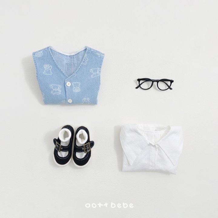 Oott Bebe - Korean Baby Fashion - #babyboutiqueclothing - Airy Collar Blouse - 8