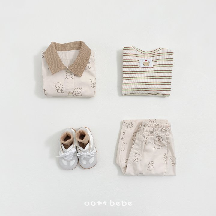Oott Bebe - Korean Baby Fashion - #babyclothing - Flip Bear Pants - 11