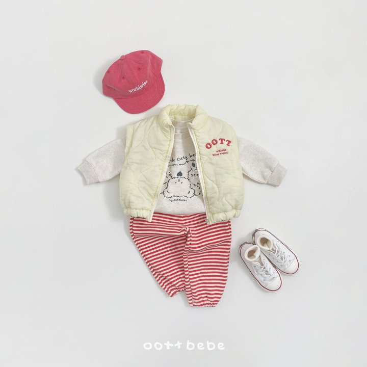 Oott Bebe - Korean Baby Fashion - #babyclothing - Today Quilted Vest - 2