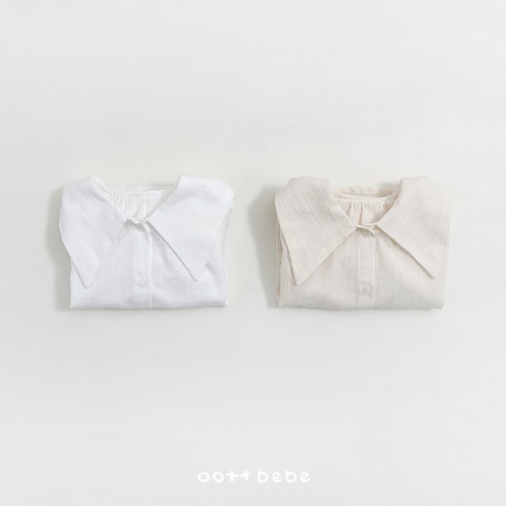 Oott Bebe - Korean Baby Fashion - #babyfashion - Airy Collar Blouse - 10