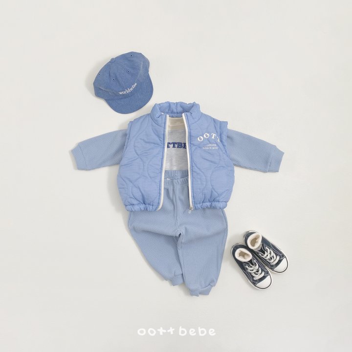 Oott Bebe - Korean Baby Fashion - #babyfashion - Today Quilted Vest - 3