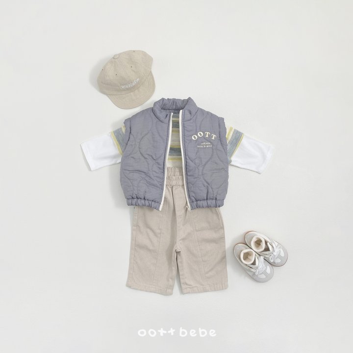 Oott Bebe - Korean Baby Fashion - #babyfashion - Today Quilted Vest - 4