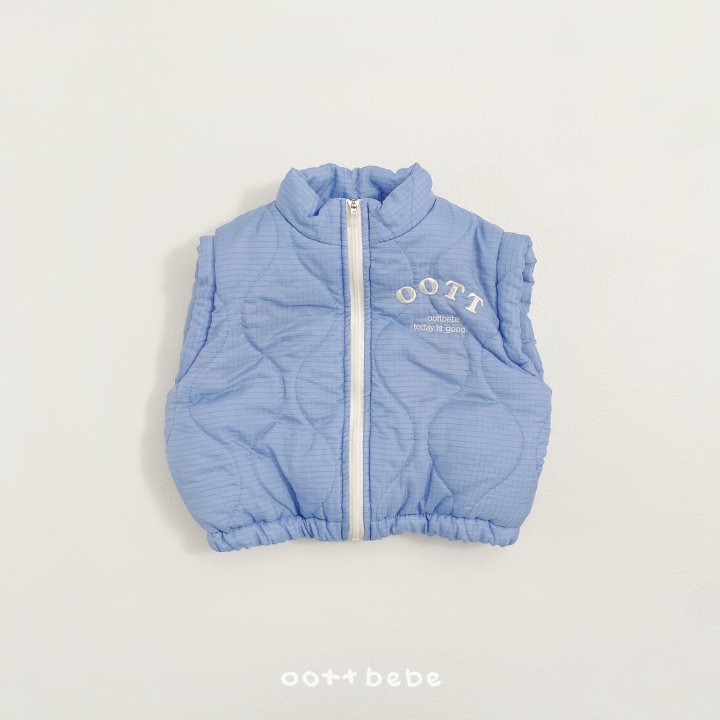 Oott Bebe - Korean Baby Fashion - #babylifestyle - Today Quilted Vest - 6