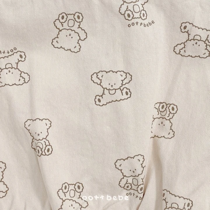 Oott Bebe - Korean Baby Fashion - #babyoutfit - Flip Bear Overalls - 5