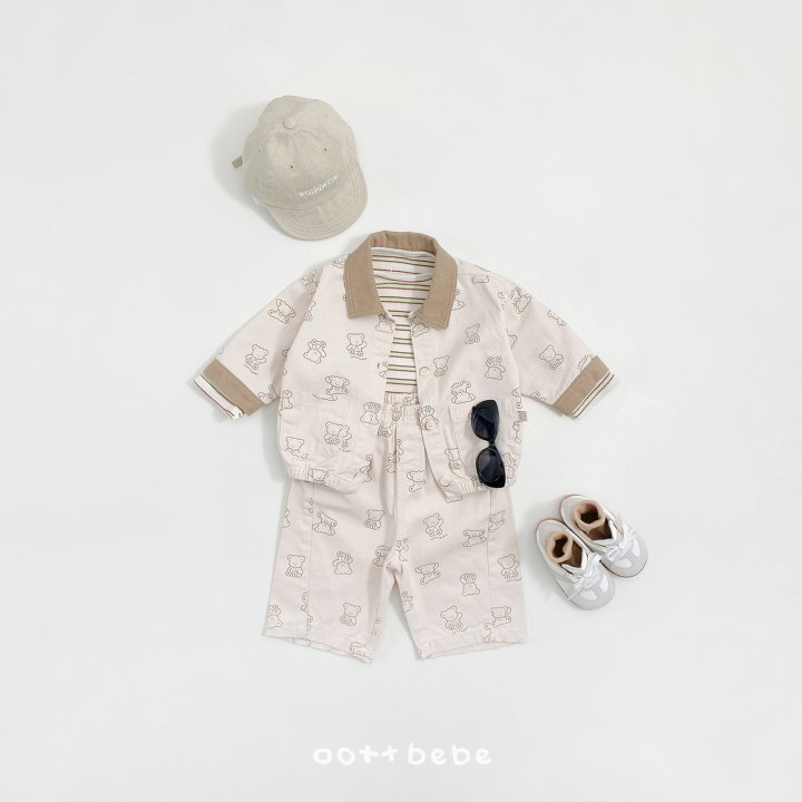 Oott Bebe - Korean Baby Fashion - #babyoutfit - Flip Bear Jacket - 3