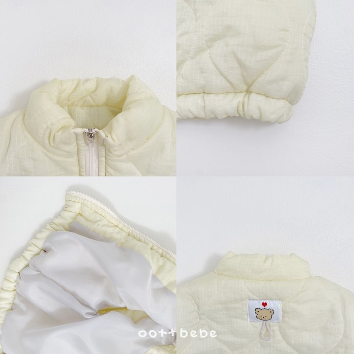 Oott Bebe - Korean Baby Fashion - #babyoutfit - Today Quilted Vest - 9