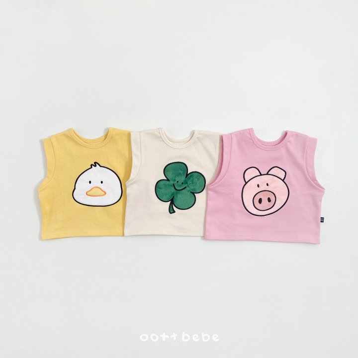 Oott Bebe - Korean Baby Fashion - #babywear - Lucky Friends Vest