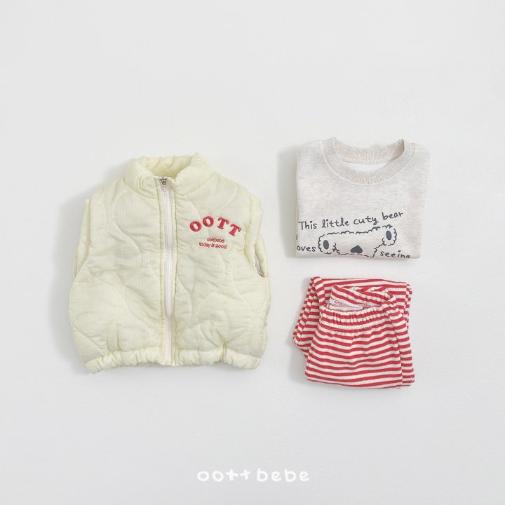 Oott Bebe - Korean Baby Fashion - #babywear - Today Quilted Vest - 11