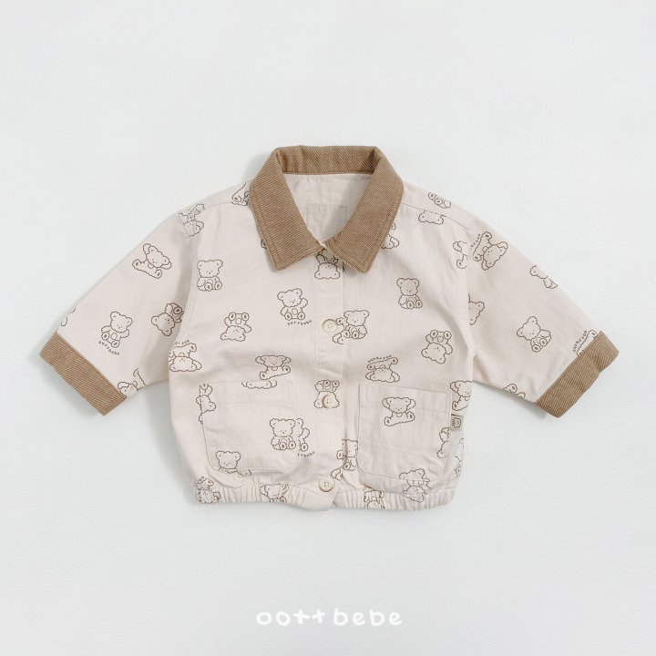 Oott Bebe - Korean Baby Fashion - #onlinebabyboutique - Flip Bear Jacket - 5