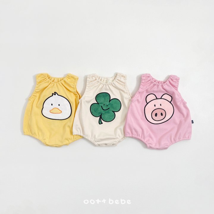 Oott Bebe - Korean Baby Fashion - #onlinebabyboutique - Lucky Friends Suit