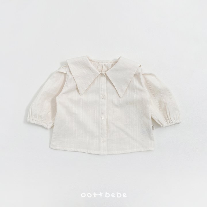 Oott Bebe - Korean Baby Fashion - #onlinebabyshop - Airy Collar Blouse - 5