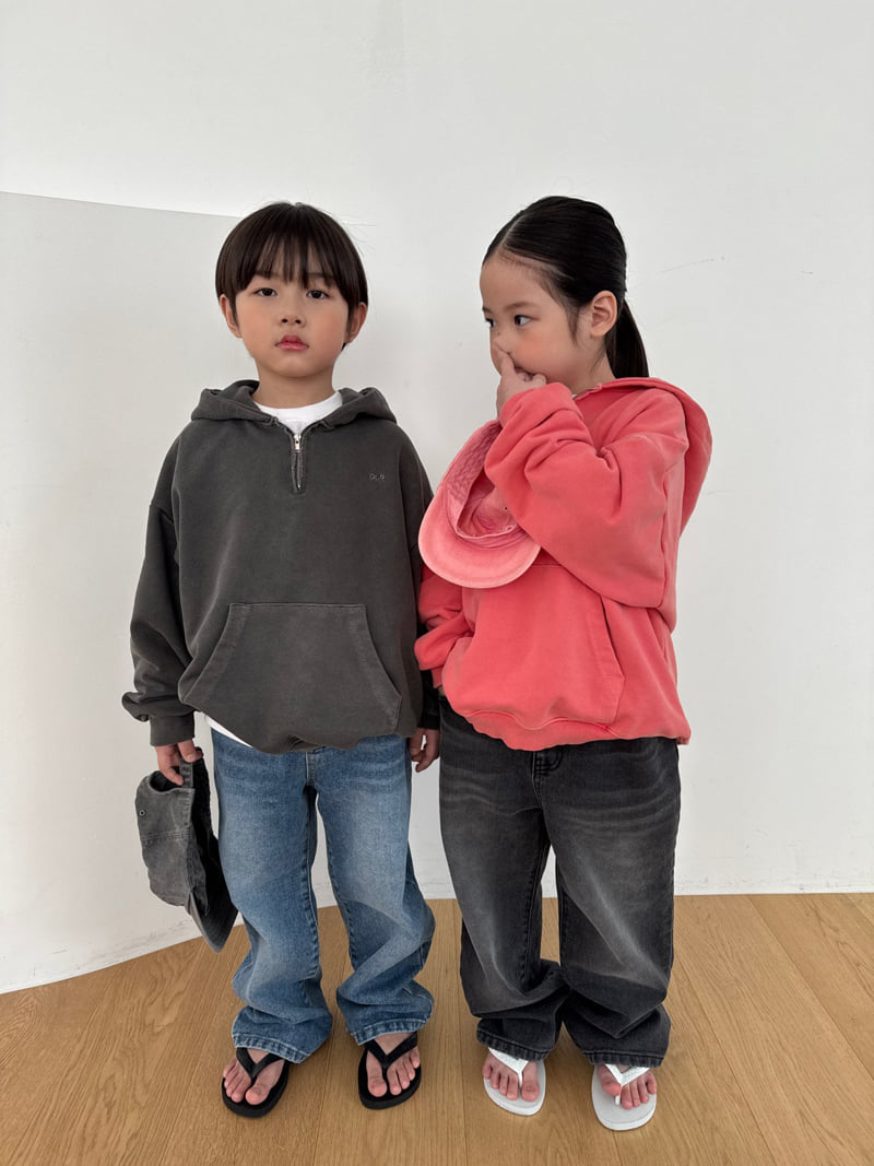 Our - Korean Children Fashion - #Kfashion4kids - Garment-Dyed Half Hoodie - 12