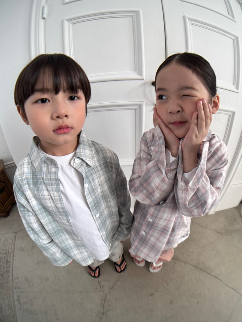 Our - Korean Children Fashion - #Kfashion4kids - Light Check Shirt - 8