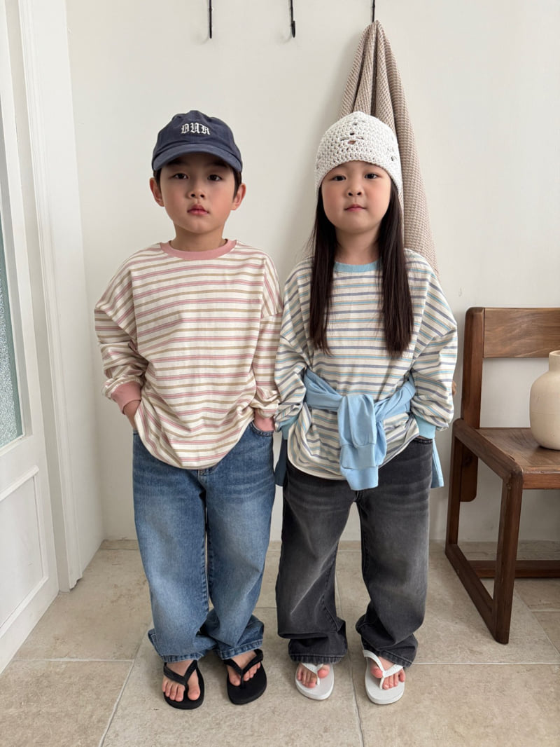 Our - Korean Children Fashion - #childofig - Play Striped Tee - 12