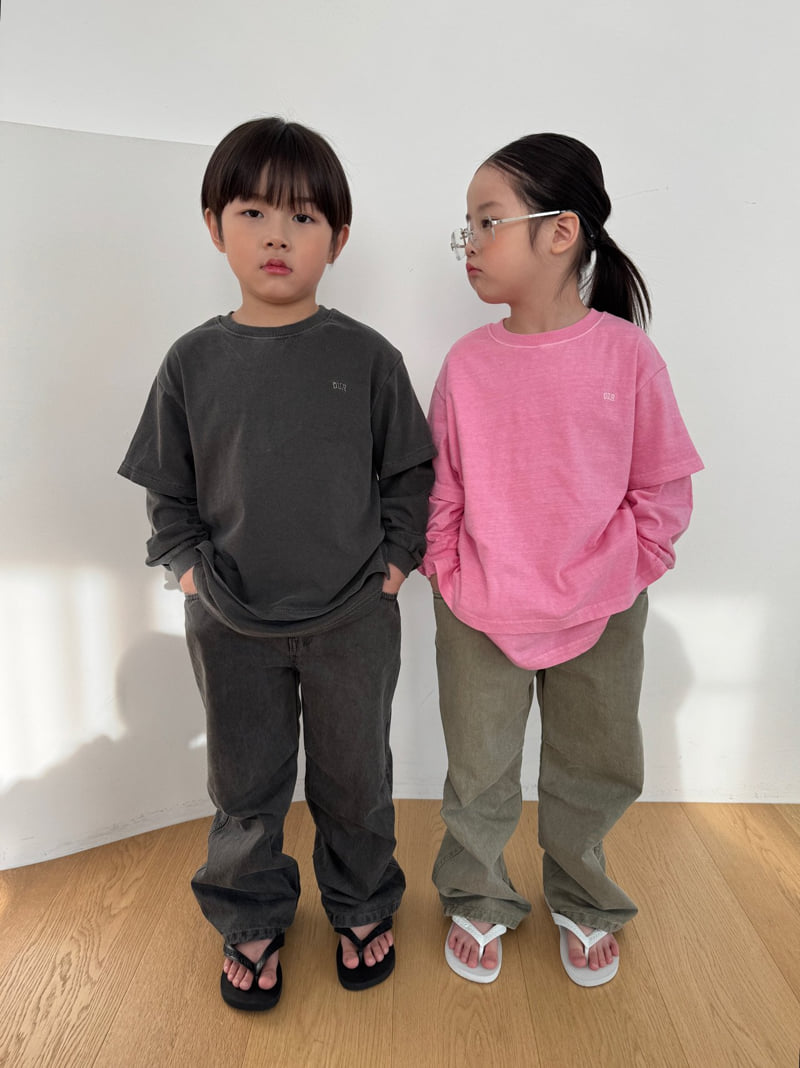 Our - Korean Children Fashion - #childofig - Garment-Dyed Layered Tee - 10