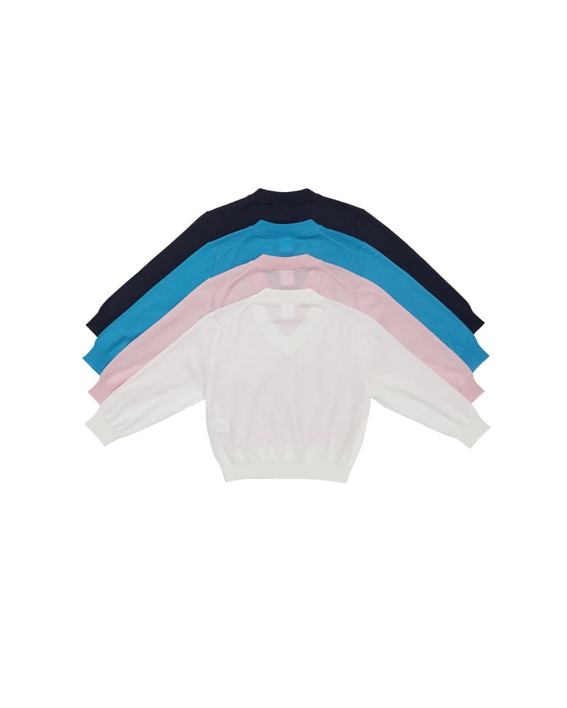 Our - Korean Children Fashion - #childofig - Garden V Neck Knit - 7