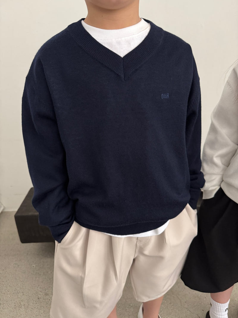 Our - Korean Children Fashion - #childrensboutique - Garden V Neck Knit - 9