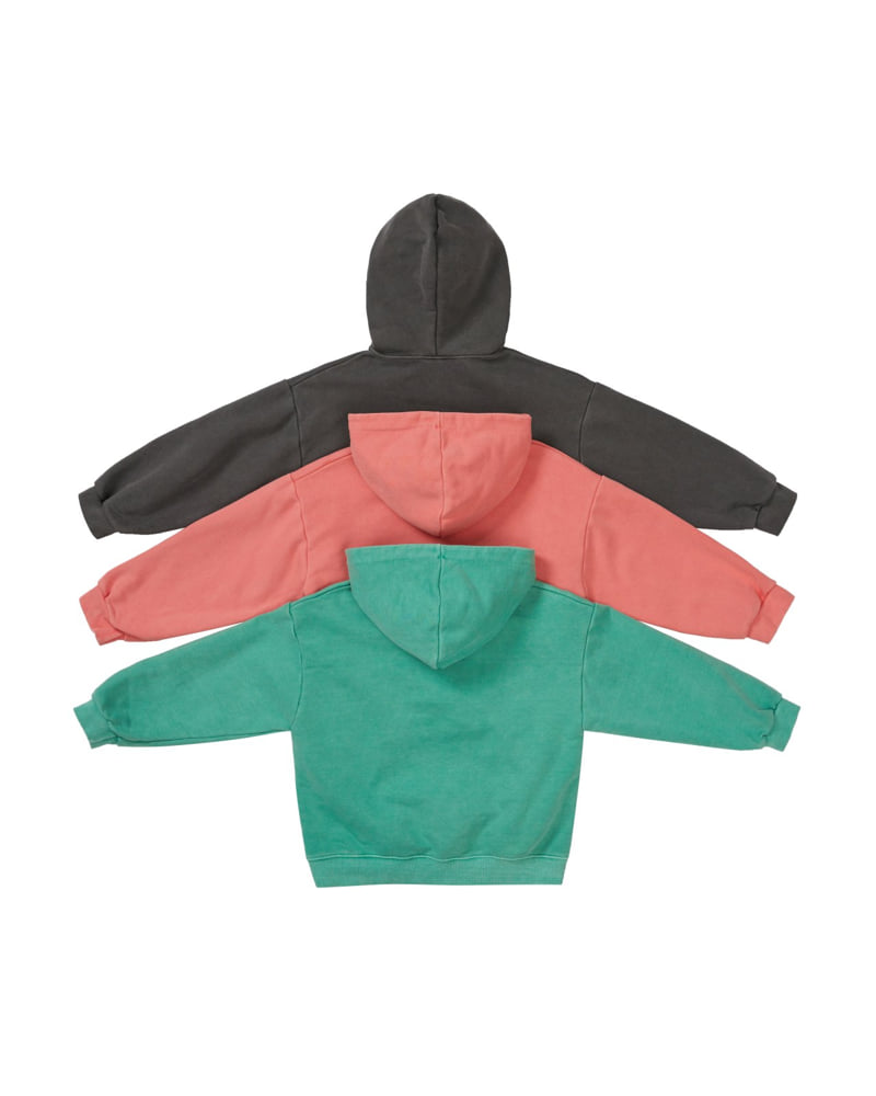 Our - Korean Children Fashion - #discoveringself - Garment-Dyed Half Hoodie - 7