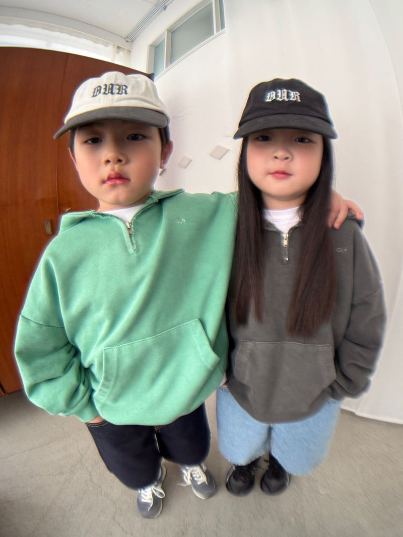 Our - Korean Children Fashion - #fashionkids - Garment-Dyed Half Hoodie - 8