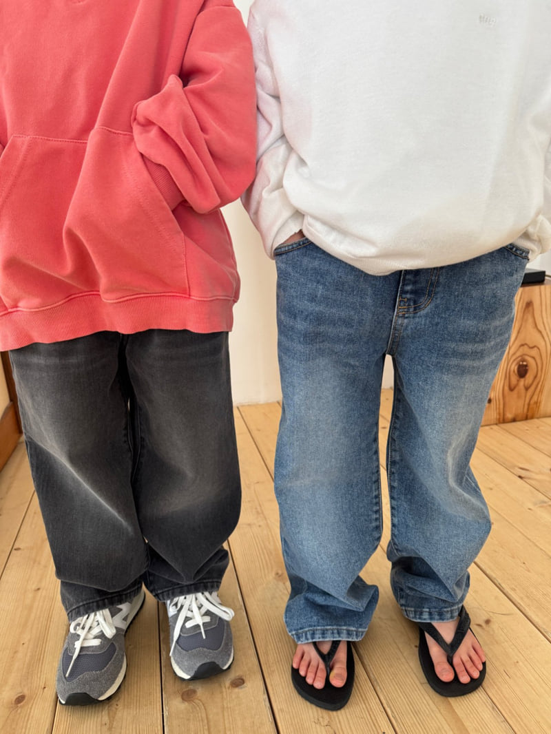 Our - Korean Children Fashion - #fashionkids - Youth Wide Denim Pants - 11