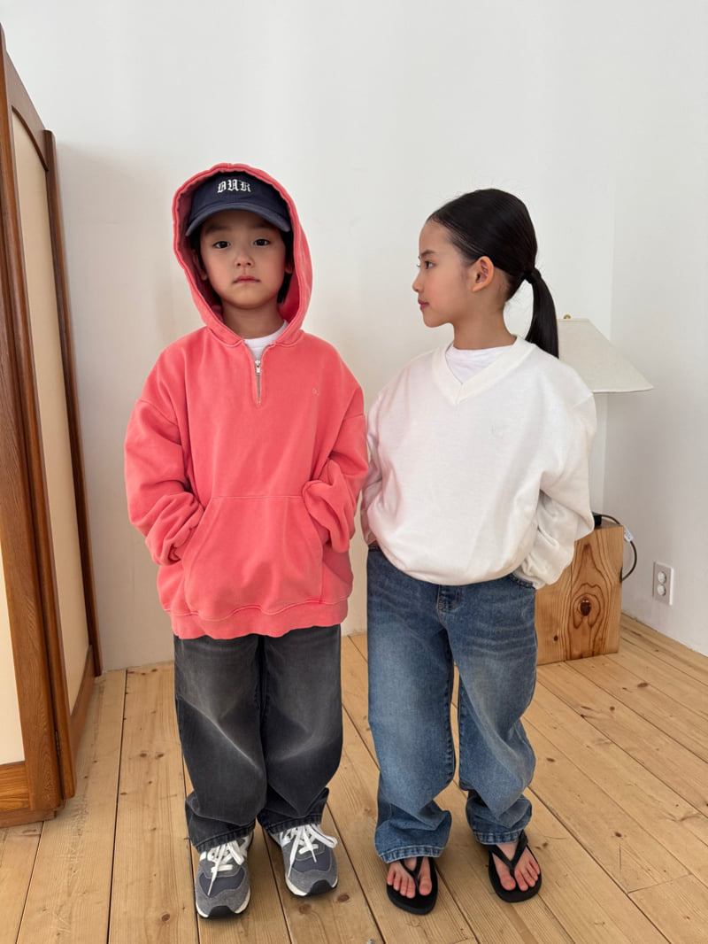 Our - Korean Children Fashion - #kidsshorts - Youth Wide Denim Pants - 12