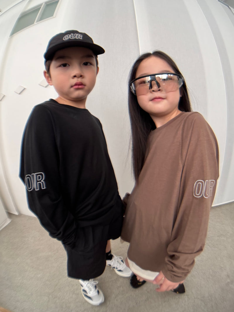 Our - Korean Children Fashion - #kidsshorts - Run Logo Tee - 8