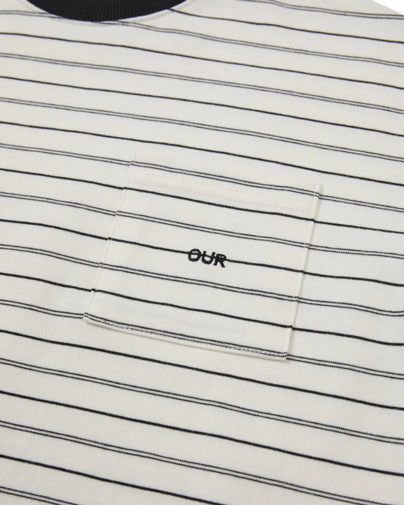 Our - Korean Children Fashion - #kidsshorts - Pocket Striped Tee - 4