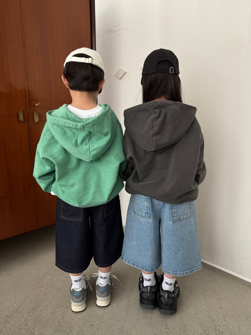 Our - Korean Children Fashion - #kidzfashiontrend - Garment-Dyed Half Hoodie - 11