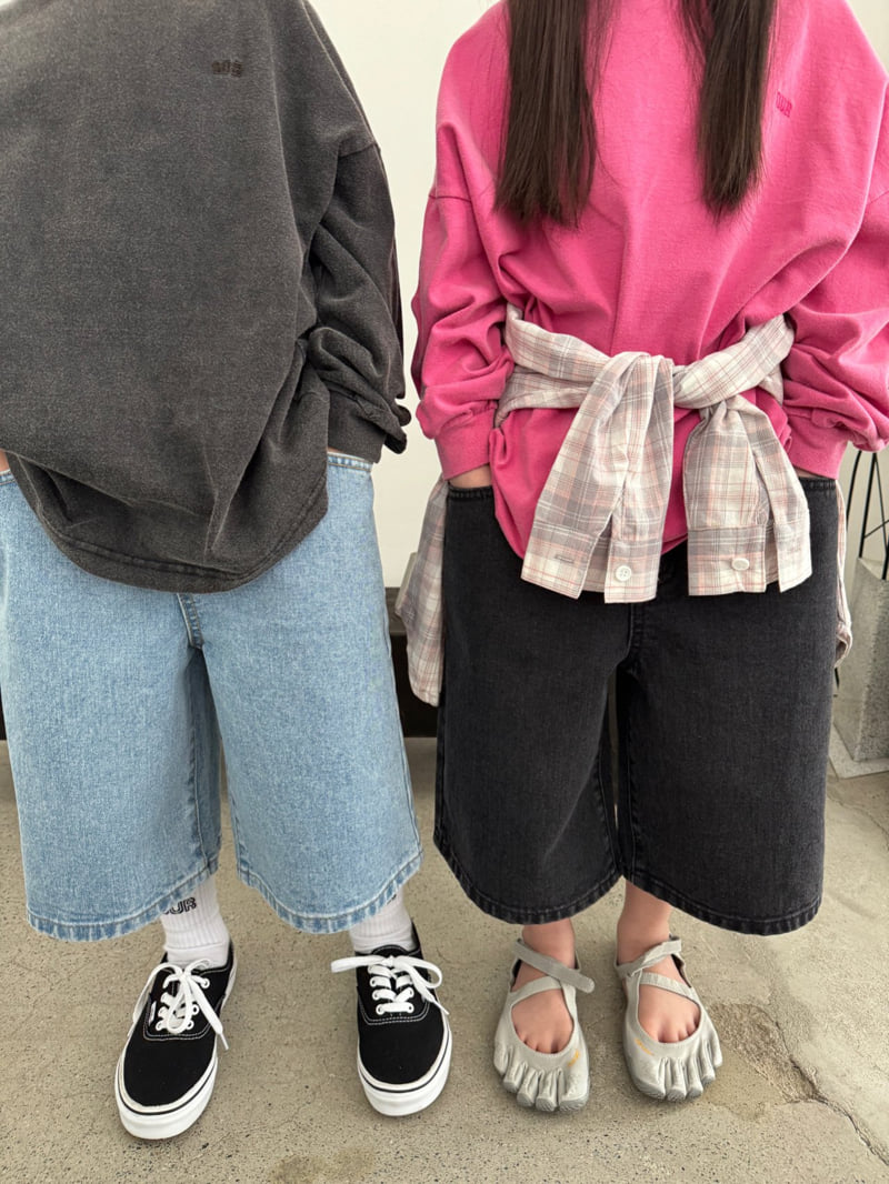Our - Korean Children Fashion - #littlefashionista - Park Bermuda Denim Pants - 10
