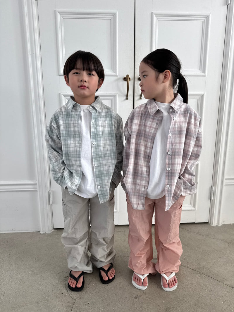 Our - Korean Children Fashion - #littlefashionista - Light Check Shirt - 9