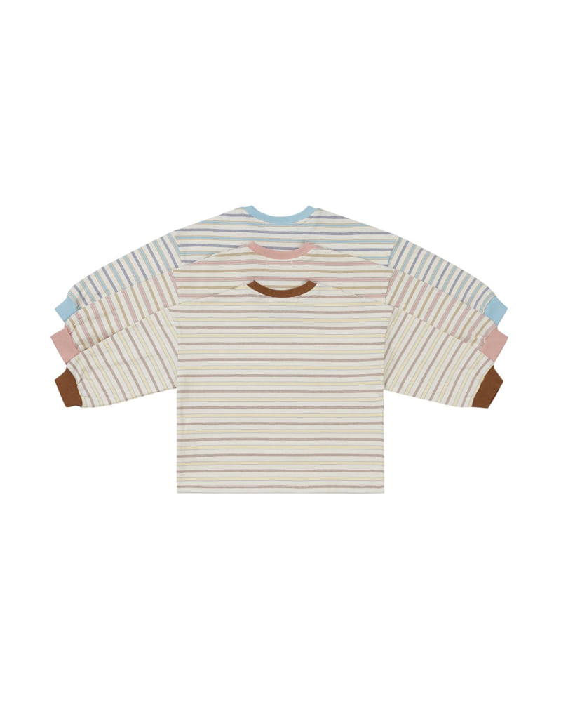 Our - Korean Children Fashion - #littlefashionista - Play Striped Tee - 7