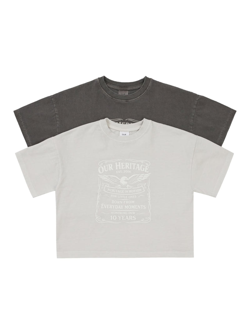 Our - Korean Children Fashion - #littlefashionista - Heritage Garment-Dyed Tee
