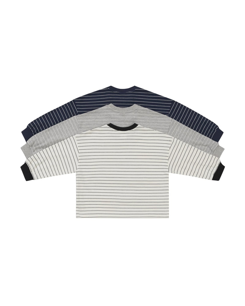 Our - Korean Children Fashion - #littlefashionista - Pocket Striped Tee - 7