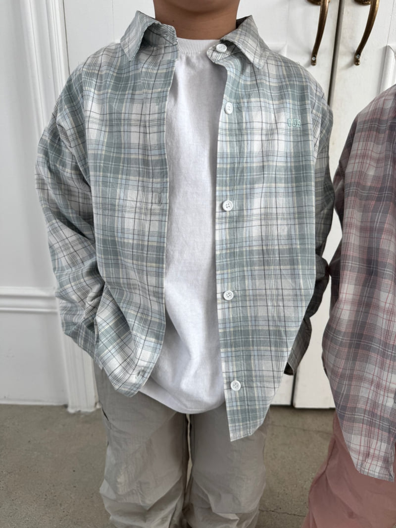 Our - Korean Children Fashion - #magicofchildhood - Light Check Shirt - 10