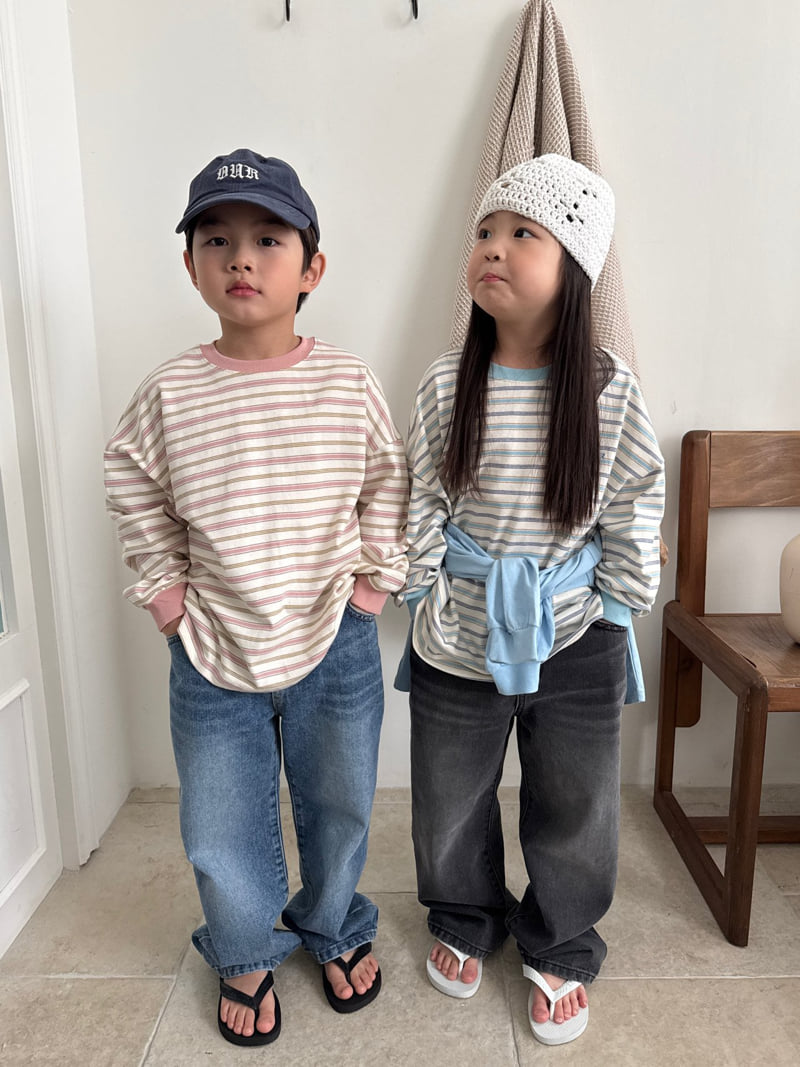 Our - Korean Children Fashion - #prettylittlegirls - Play Striped Tee - 10