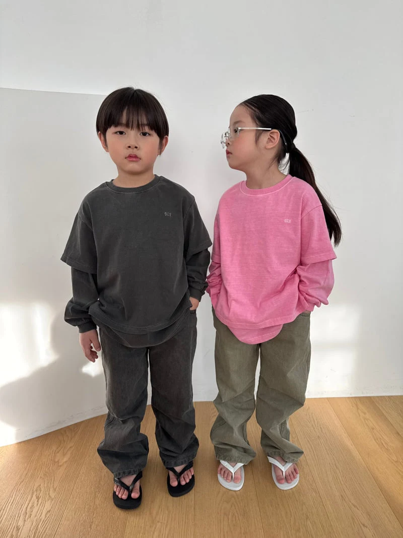Our - Korean Children Fashion - #prettylittlegirls - Garment-Dyed Layered Tee - 8