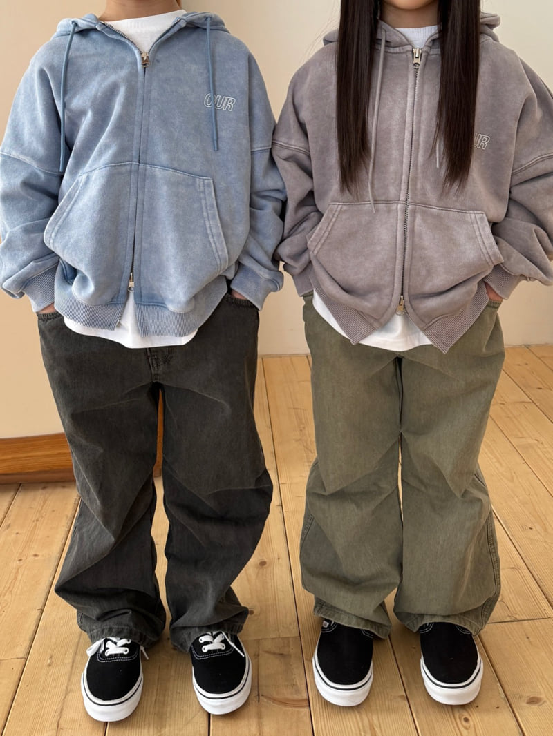 Our - Korean Children Fashion - #todddlerfashion - Grain Washed Hoodie - 8