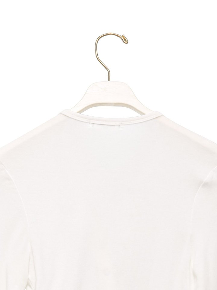 Paper Moon - Korean Women Fashion - #momslook - Ring Snap Button Detail Bodysuit - 11