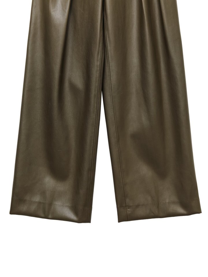 Paper Moon - Korean Women Fashion - #momslook - Low Waisted Double Pleats Wide Trousers - 12