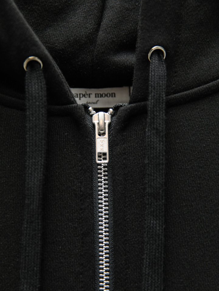 Paper Moon - Korean Women Fashion - #momslook - Classic Oversized Two Way Zipped Up Hoodie - 12