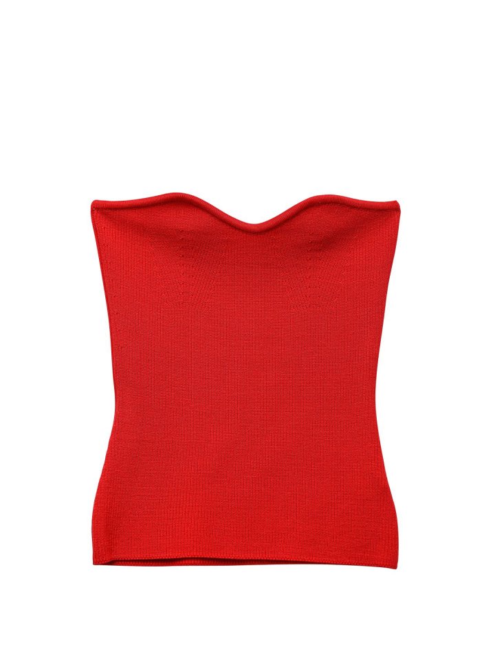 Paper Moon - Korean Women Fashion - #momslook - Volume Bust Tube Knit Top - 8