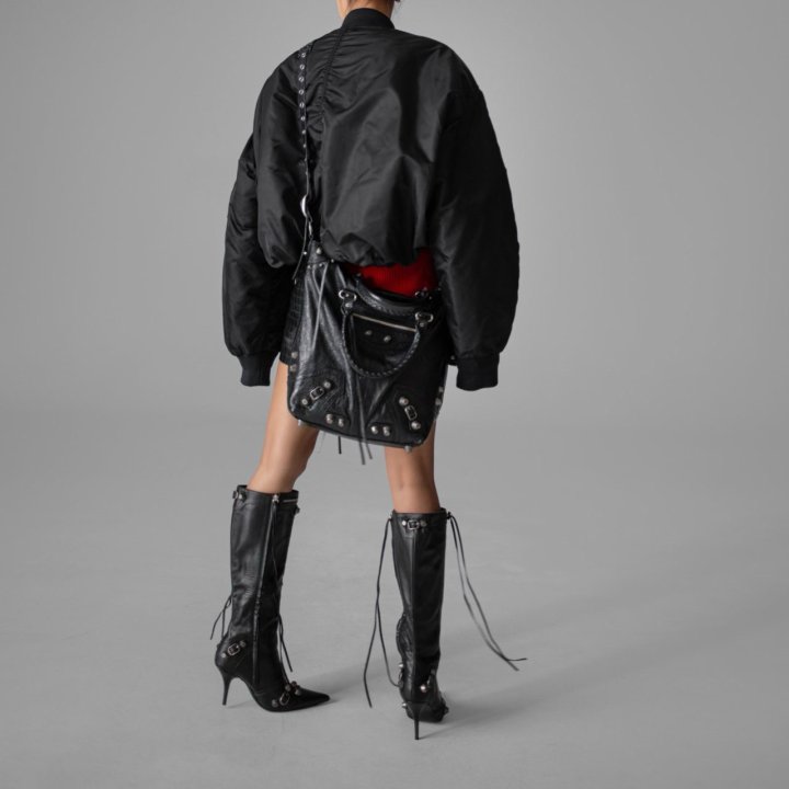 Paper Moon - Korean Women Fashion - #momslook - Heavy Twill Nylon Cropped Balloon MA-1 Flight Jacket - 7