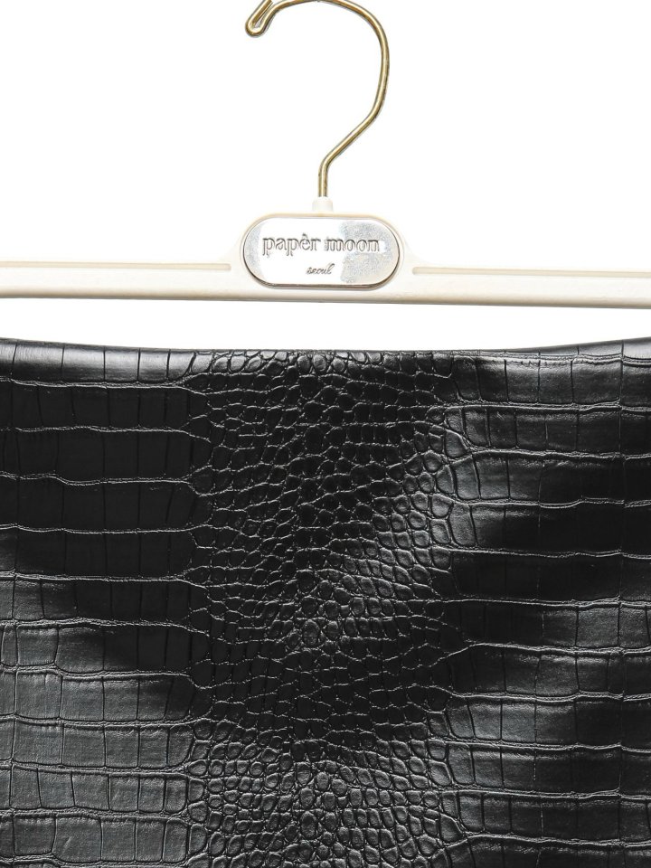 Paper Moon - Korean Women Fashion - #momslook - Crocodile Pattern Mini Skirt - 12