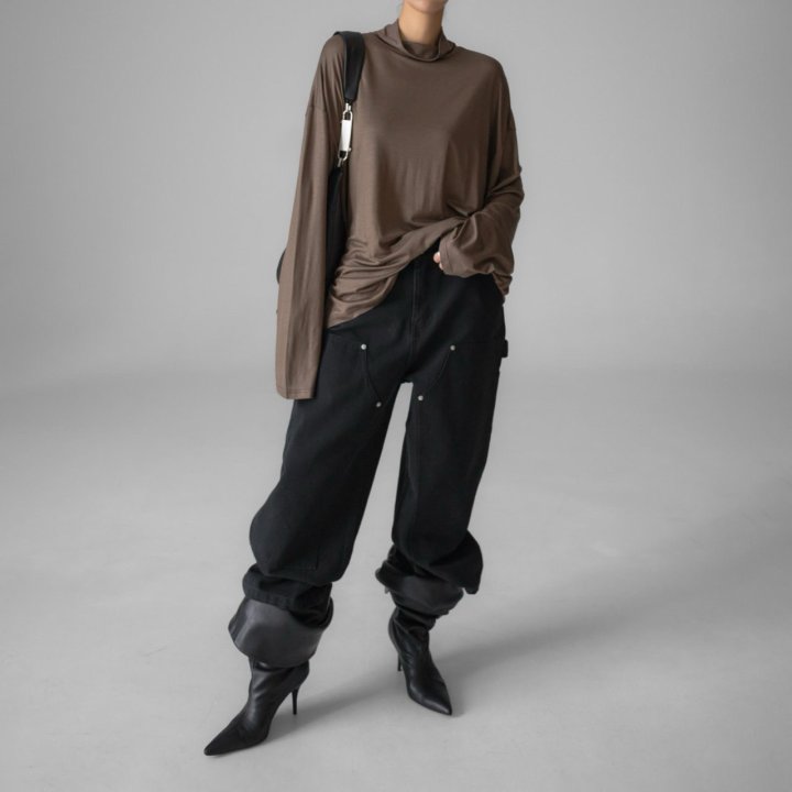 Paper Moon - Korean Women Fashion - #momslook - Vintage Ankle Carpenter Culottes - 2
