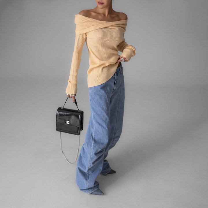 Paper Moon - Korean Women Fashion - #momslook - Volume Pintuck Denim Pants - 8