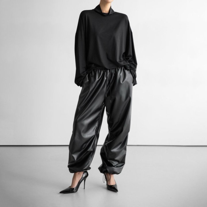 Paper Moon - Korean Women Fashion - #momslook - Classic Loose Fit Tencel Half Neck Top - 2